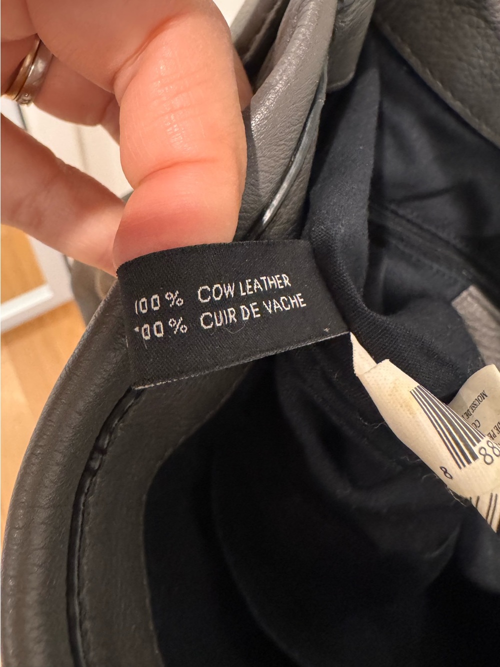 Marc Jacobs Dark Gray Pebbled 100% Leather Shoulder Hobo with handle - Picture 7 of 15